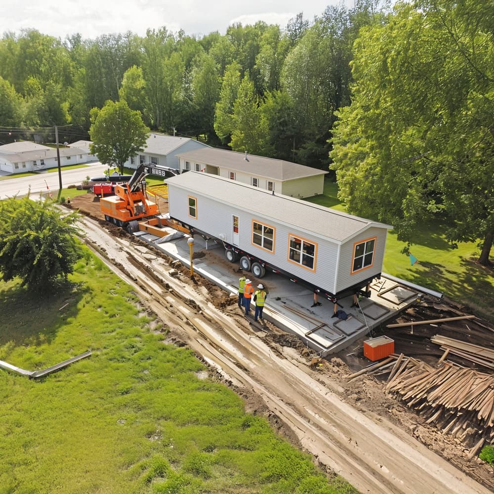 livraison installation mobil-home camping